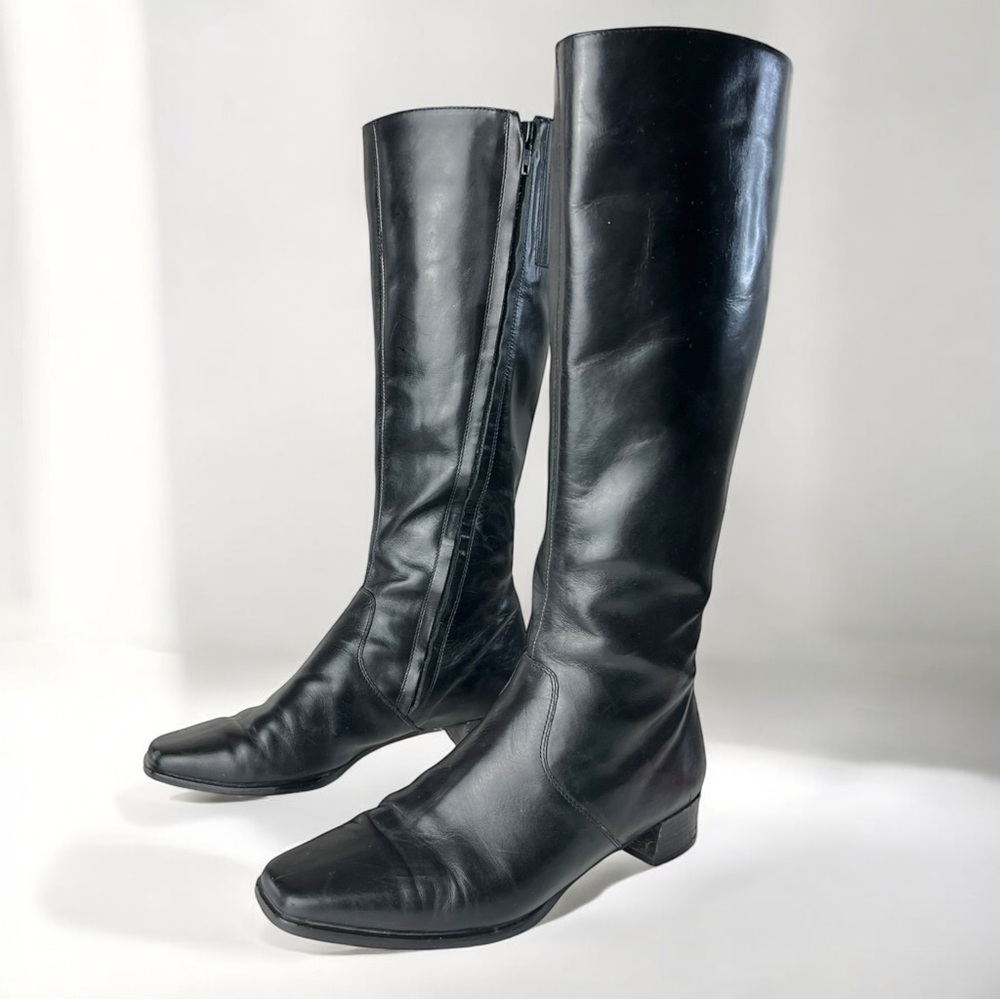 Vintage Amalfi Italian Knee-High Leather Boots